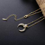 925 Silver Moon Pendant Necklace Infinity Friendship Gift