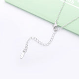 925 Silver Zircon Cross Pendant Necklace, Vintage Punk Crystal Jewelry