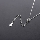 925 Silver Labradorite Pendant Necklace Moon Stone Women's Jewelry