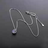 925 Silver Labradorite Pendant Necklace Moon Stone Women's Jewelry