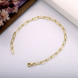 925 Sterling Silver Layered Beaded Link Chain Bracelet