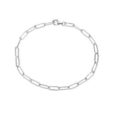 925 Sterling Silver Layered Beaded Link Chain Bracelet