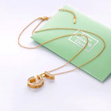 925 Silver Lucky Number 5 Pendant Necklace Zircon Female Jewelry