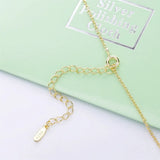 925 Silver Moon Pendant Necklace Hip Pop Jewelry Women Vintage Initial Necklace