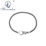 925 Silver Rose Snake Bracelet Romantic Wedding Femme Jewelry