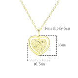 925 Silver Sagittarius Heart Pendant Choker Necklace
