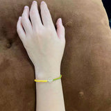 925 Silver Smile Twist Bracelet Colorful Rope Bangle