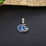 925 Silver Astronaut Charm & Beads, Enamel Fit Bracelets, Fine Jewelry