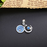 925 Silver Astronaut Charm & Beads, Enamel Fit Bracelets, Fine Jewelry
