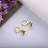 925 Sterling Silver Ladybug Dangling Hoop Earrings Animal Party Jewelry
