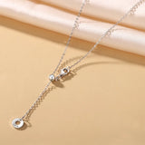 925 Sterling Silver Sun Moon Star Pendant Necklace