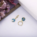 925 Silver Animal Hoop Earrings Enamel Femme Pendientes Piercing Clip On