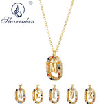 925 Silver Letter A M Zircon Necklace Choker Chain