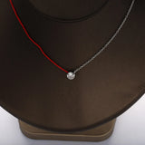 925 Silver Half Rope Half Chain Choker Necklace For Women