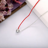 925 Silver Half Rope Half Chain Choker Necklace For Women