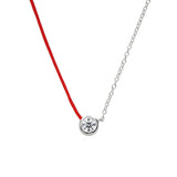 925 Silver Half Rope Half Chain Choker Necklace For Women