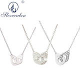 925 Silver Handcuffs Menottes Chain Necklace High Femme Jewelry