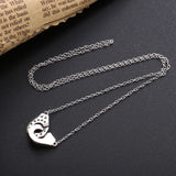 925 Silver Handcuffs Menottes Chain Necklace High Femme Jewelry
