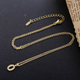 925 Silver Lucky Number 8 Pendant Choker Necklace With Clear CZ