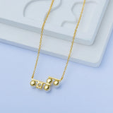 925 Silver CZ Pearl Pendant Necklace For Women