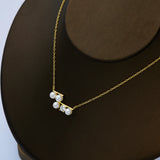 925 Silver CZ Pearl Pendant Necklace For Women