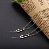 925 Silver Europe Jewelry Zircon Pave Drop Pendant Necklace