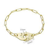 925 Silver Handcuff Bracelet Menotte Bangle Jewelry