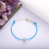 925 Sterling Silver Rope Clear Zircon Bracelet Women Fine Jewelry