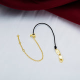 925 Sterling Silver Heart Rope-Link Bracelet Crystal Jewelry