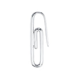 925 Silver Safety Pin Drop Earring Paper Clip Party Jewelry