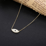 925 Silver Evil Eye Lucky Pendant Necklace Choker for Women