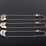 925 Silver Plated Handcuffs Crystal Bracelet for Women