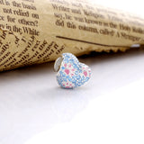 925 Sterling Silver Paws Print Hearts Charms Beads