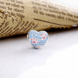 925 Sterling Silver Paws Print Hearts Charms Beads