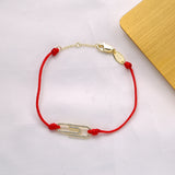 925 Silver Red Rope Bracelet Crystal Rope Women Bracelet
