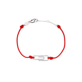 925 Silver Red Rope Bracelet Crystal Rope Women Bracelet