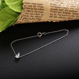 925 Silver Water Drop Chain Bracelet Women's Fine Jewelry Gift