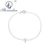 925 Silver Water Drop Chain Bracelet Women's Fine Jewelry Gift