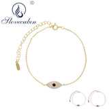 925 Silver Evil Eye Link Chain Bracelet for Women