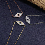 925 Silver Evil Eye Link Chain Bracelet for Women