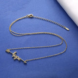 925 Silver Hope Pendant Choker Necklace For Women Wedding Jewelry
