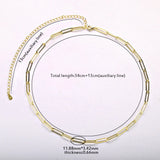 Sterling Silver Paperclip Link Chain Necklace Punk Rock Jewelry