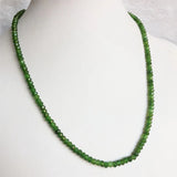 Faceted Clear Green Taiwan Jade Necklace Natural Stone Beaded Choker