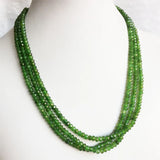 Faceted Clear Green Taiwan Jade Necklace Natural Stone Beaded Choker