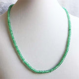 Green Aventurine Jade Necklace Natural Stone Beaded Choker Collar
