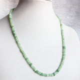 Green Prehnite Grape Jade Necklace Natural Stone Beaded Choker Collar