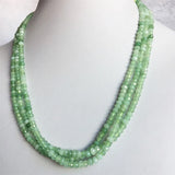 Green Prehnite Grape Jade Necklace Natural Stone Beaded Choker Collar