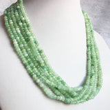 Green Prehnite Grape Jade Necklace Natural Stone Beaded Choker Collar