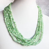 Green Prehnite Grape Jade Necklace Natural Stone Beaded Choker Collar