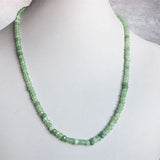 Green Prehnite Grape Jade Necklace Natural Stone Beaded Choker Collar